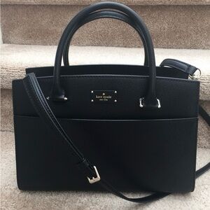 Kate Spade Purse Crossbody Satchel Bag leather gold hardware Grove Street Caley
